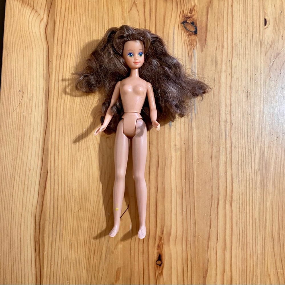 Vintage 80s Barbie Skipper Courtney Doll Brunette Mattel 1987